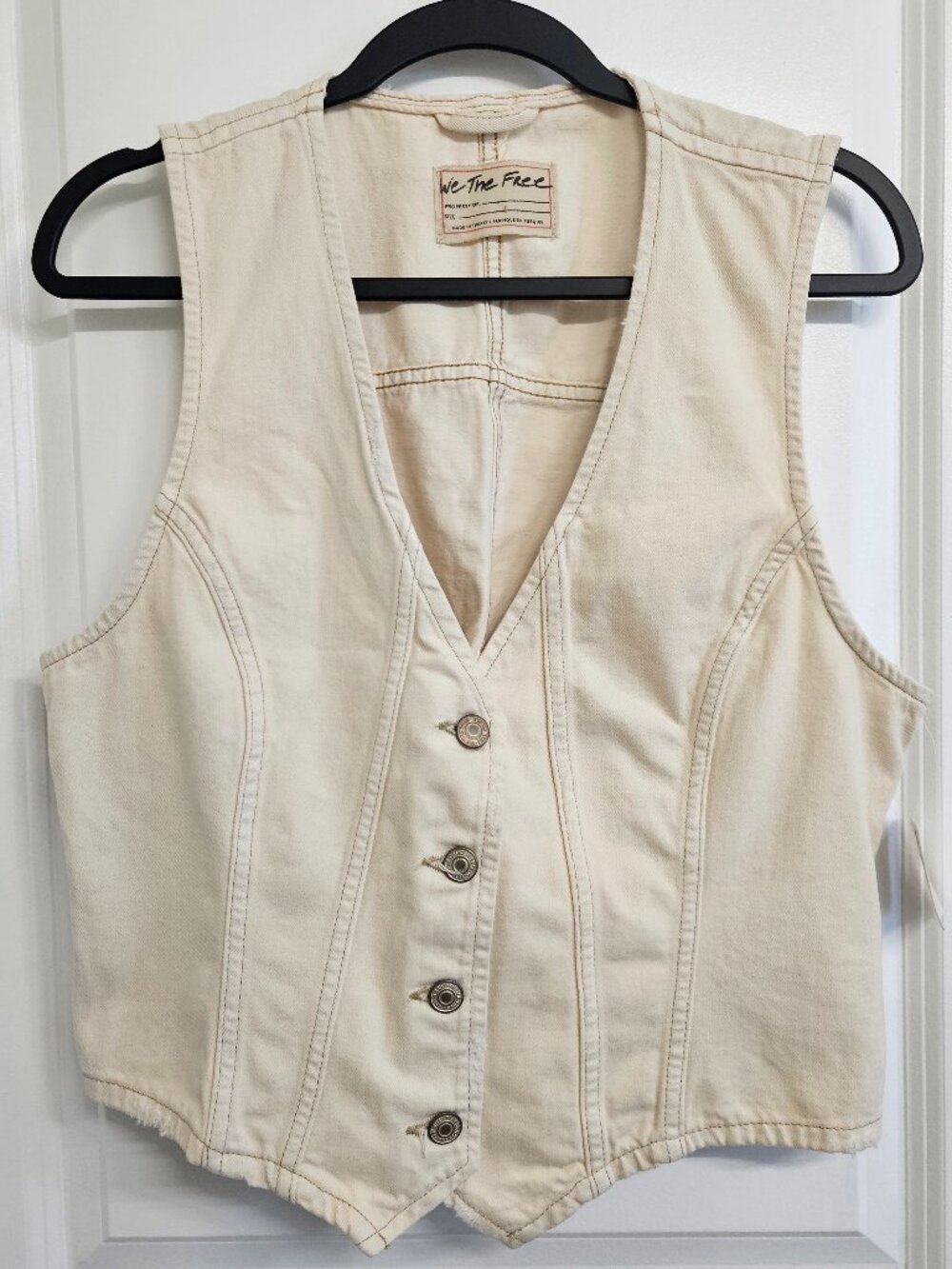 We The Free Denim Vest NWT Sz L